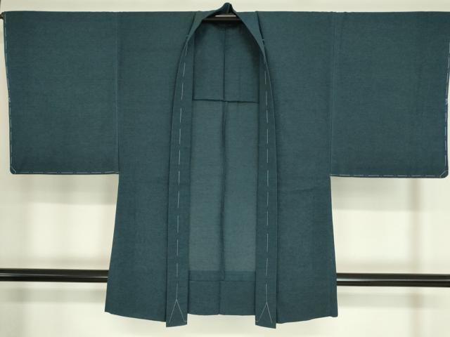 平和屋着物▽男性　羽織　スリーシーズン　春夏秋　塵除け　紺色　未使用　DAAV5631az