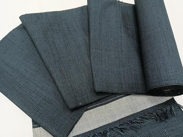 平和屋着物＊夏物　紗紬　反物　アンサンブル　幾何学文　着尺＋羽尺　逸品　未使用　CAAX3287qv