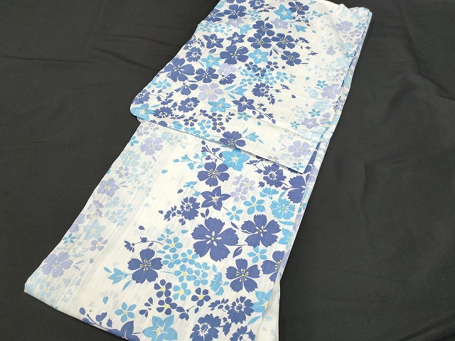 平和屋本店□浴衣 まとめて 3点 蝶 蜻蛉 花柄 など 着用可能多数