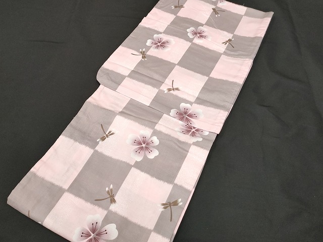 平和屋本店□浴衣 まとめて 3点 蝶 蜻蛉 花柄 など 着用可能多数