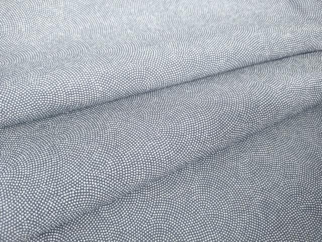 平和屋着物▽江戸小紋　単衣　鮫小紋柄　洗える着物　DAAV5708az