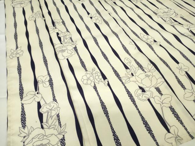 平和屋着物▽小紋 単衣 花間道 洗える着物 DAAV5725az 【公式通販】