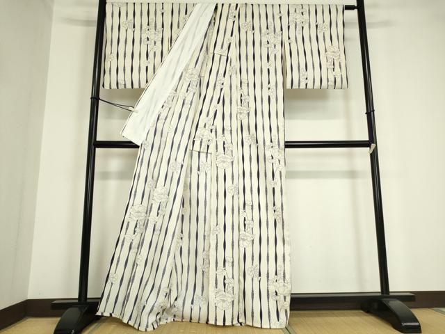 平和屋着物▽小紋 単衣 花間道 洗える着物 DAAV5725az 【公式通販】
