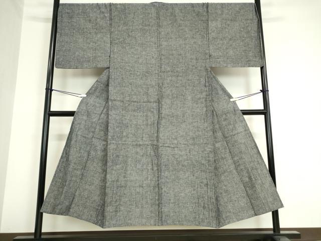 平和屋着物▽男性 小紋 単衣 霞文 綿 逸品 DAAV5784az 着物単品 