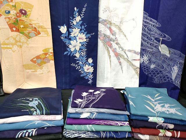 平和屋本店■夏物 訪問着 絽 紗 洗える着物 まとめて20点 鶴 花柄 友禅 手描き 着用可能多数 se3627