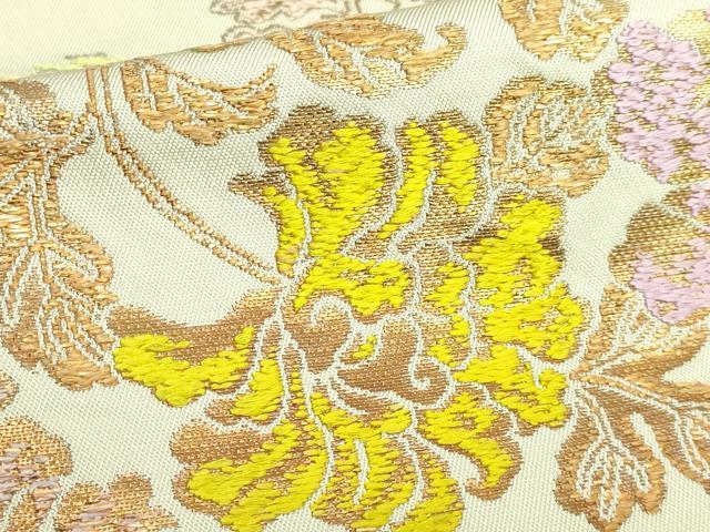 平和屋本店■最高級　龍村平蔵製　太鼓柄　本袋帯　兎煌印金錦　金銀糸　逸品　DZAA9505kh5 平和屋本店□最高級 龍村平蔵製 太鼓柄 本袋帯 兎煌印金錦 金銀糸 逸品