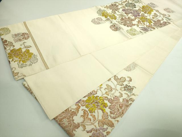 平和屋本店□最高級 龍村平蔵製 太鼓柄 本袋帯 兎煌印金錦 金銀糸 逸品