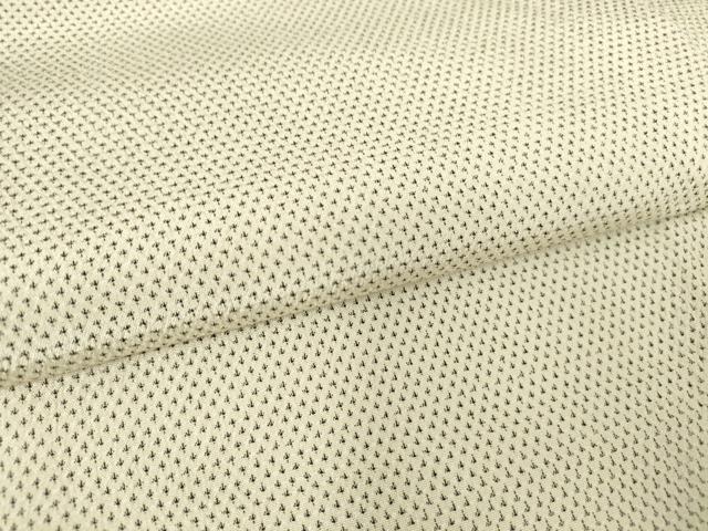 平和屋着物▽本塩沢　単衣　蚊絣文　正絹　逸品　DAAV5844az_4