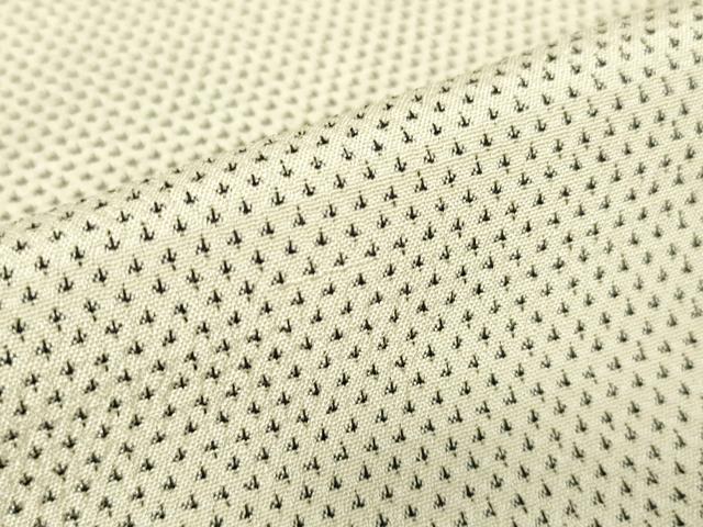 平和屋着物▽本塩沢　単衣　蚊絣文　正絹　逸品　DAAV5844az_5