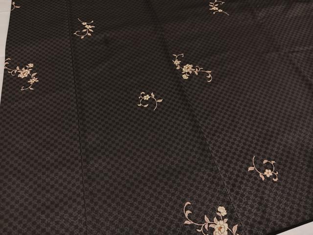 平和屋着物○上質な小紋 花唐草文 やまと誂製 正絹 逸品 AABA7809ph