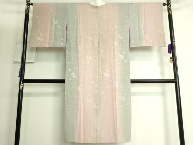 平和屋着物■上質な長襦袢　無双仕立て　舞桜　逸品　未使用　DZAA9781kh5 平和屋着物□上質な長襦袢 無双仕立て 舞桜 暈し染め やまと誂