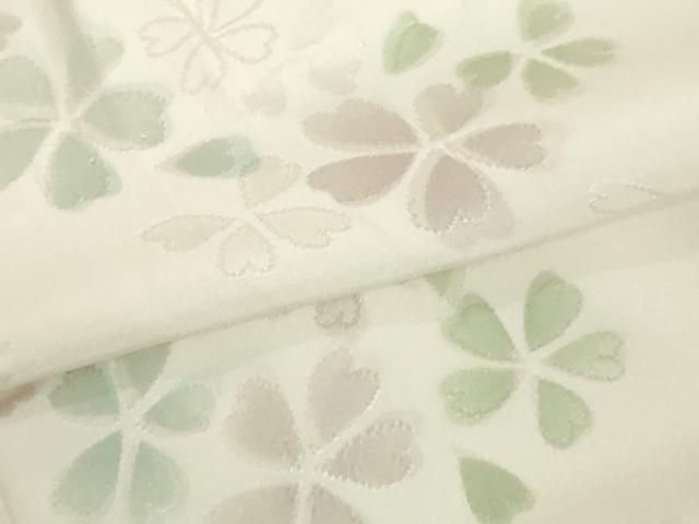 平和屋着物□上質な長襦袢 無双仕立て 夢もよう 地紋起こし 舞桜