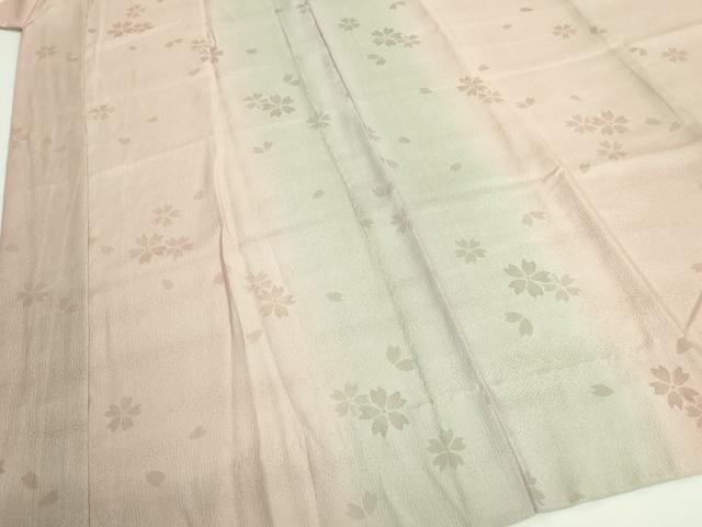 平和屋着物□上質な長襦袢 無双仕立て 舞桜 暈し染め やまと誂