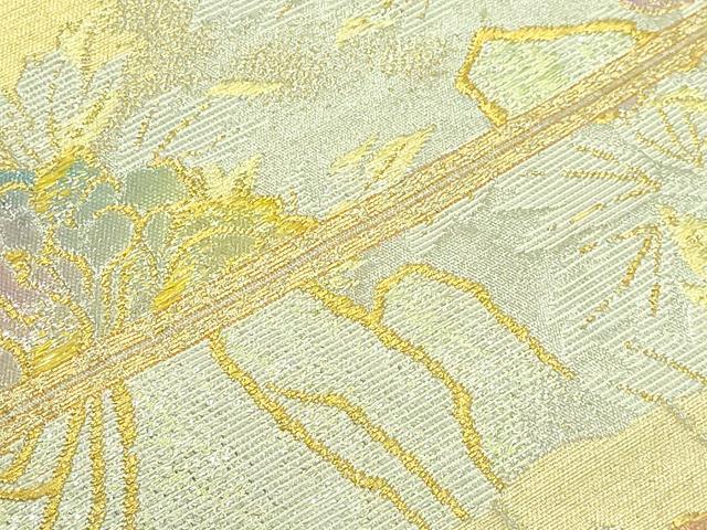 平和屋本店□極上 龍村美術織物 たつむら 六通柄袋帯 山楽貴客