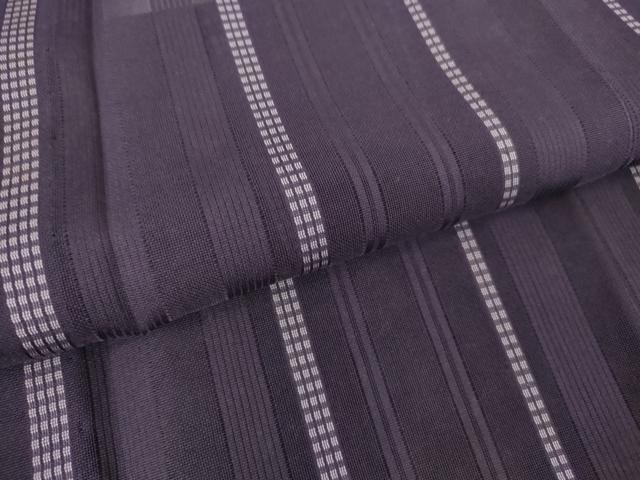 平和屋着物▽道行コート スリーシーズン 春夏秋 塵除け 縞 ロング丈