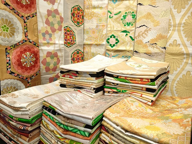 平和屋本店■袋帯 西陣 まとめて100点 向かい鳳凰 鶴 花柄 楽器 佐賀錦 金銀糸 など 着用可能多数 未使用品あり 全て正絹 se3665