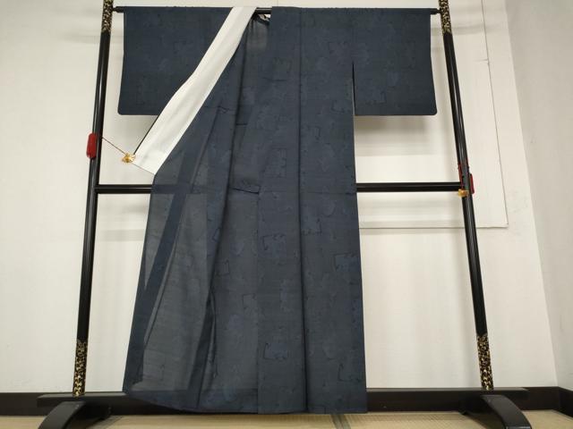 平和屋着物＊夏物 本場大島紬 夏大島 9マルキ 破れ色紙文 正絹 逸品