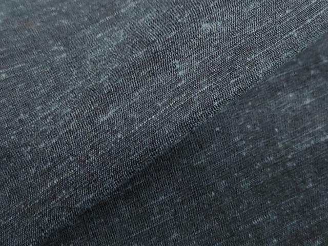 平和屋着物＊夏物 男性 紬 藍鉄色 正絹 逸品 未使用 AABB0569st