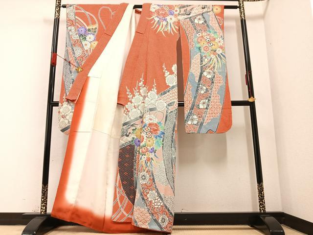 平和屋着物○名門 藤娘きぬたや・総絞り 振袖 吉祥花文