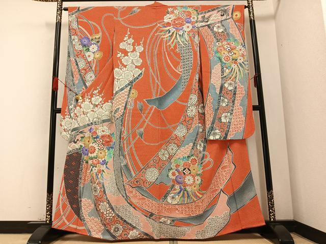 平和屋着物○名門 藤娘きぬたや・総絞り 振袖 吉祥花文