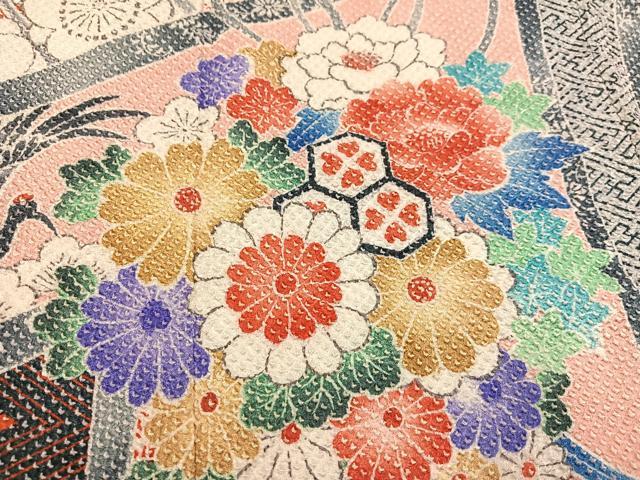 平和屋着物○名門 藤娘きぬたや・総絞り 振袖 吉祥花文