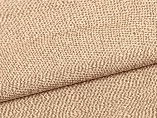 平和屋着物▽上質な紬 単衣 色無地 一斤染色 正絹 逸品