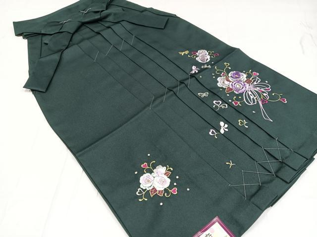 平和屋着物●行灯袴　刺繍　舞花文　金糸　洗える着物　未使用　AABB3612ph
