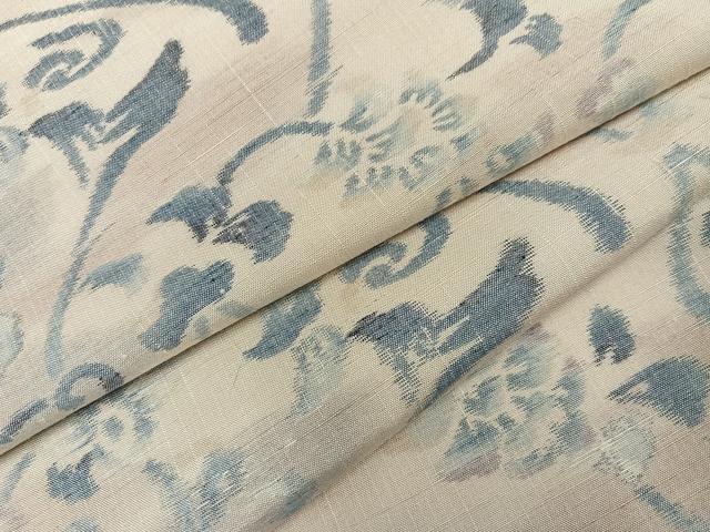 平和屋着物●上質な紬　更紗唐草文　正絹　逸品　未使用　AABB3646ph