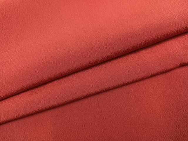 平和屋着物●上質な色無地　紅華色　正絹　逸品　AABB3671ph