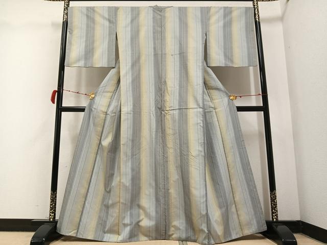 平和屋着物○上質な紬 間道 正絹 逸品 AABB4333ph