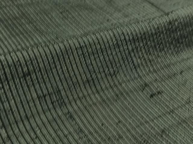 平和屋着物▽男性 紬 単衣 縞 黒地 正絹 逸品 AABB5236jh