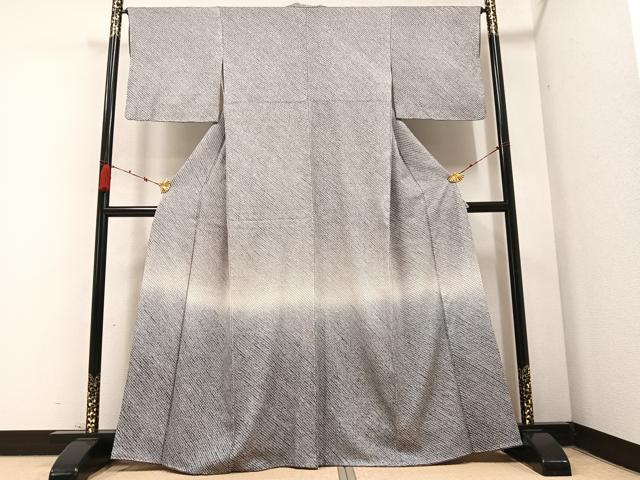 平和屋着物●訪問着　総絞り　霞文　正絹　逸品　AABB6261ph