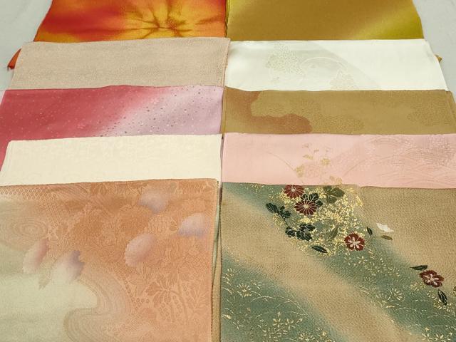 平和屋着物★和装小物　帯揚げ10枚セット　正絹　逸品　DAAV8210by