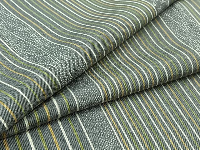 平和屋着物▽上質な小紋　単衣　花間道　正絹　逸品　AABB6232jh