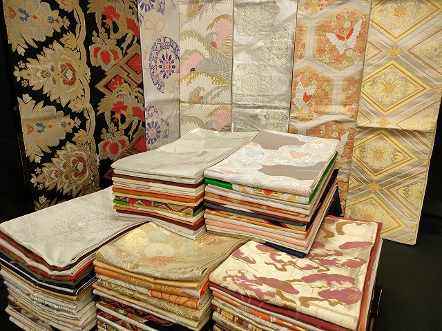 平和屋本店■袋帯 西陣 まとめて100点 鳳凰 鶴 人物 蝶 更紗 花柄 宝相華 金銀糸 など 着用可能多数 未使用品あり 全て正絹 se3708