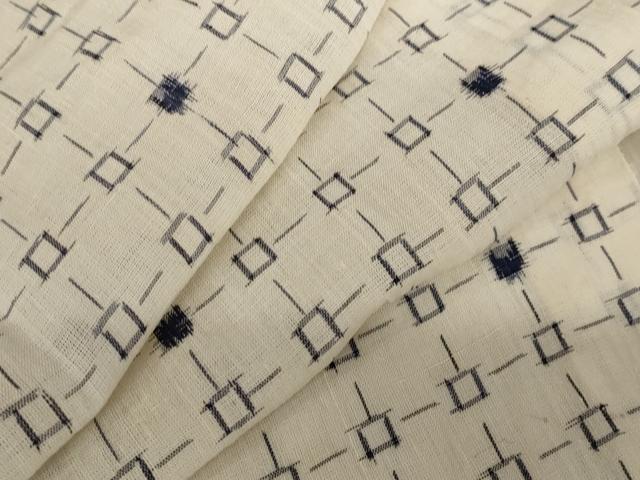 平和屋着物＊夏物　紗紬　格子　正絹　逸品　AABB5949st