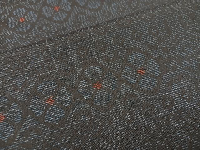 平和屋着物○本場大島紬 花尽くし 正絹 逸品 AABB7275ph