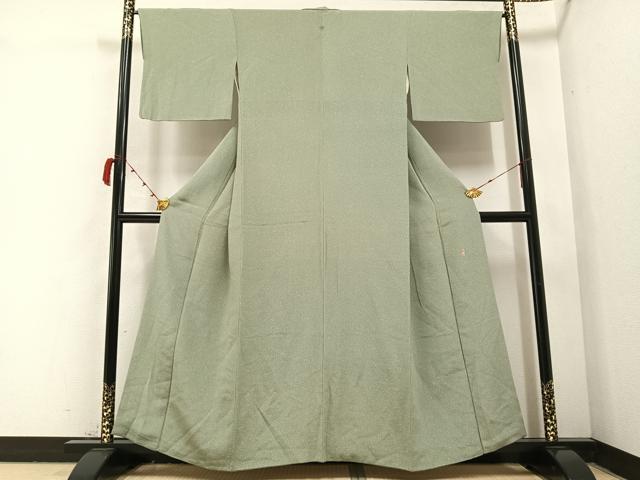 平和屋着物●小林文次郎　小紋　霞文　鬼しぼ縮緬　正絹　逸品　AABB7278ph 平和屋着物○小林文次郎 小紋 霞文 鬼しぼ縮緬 正絹 逸品 AABB7278phの