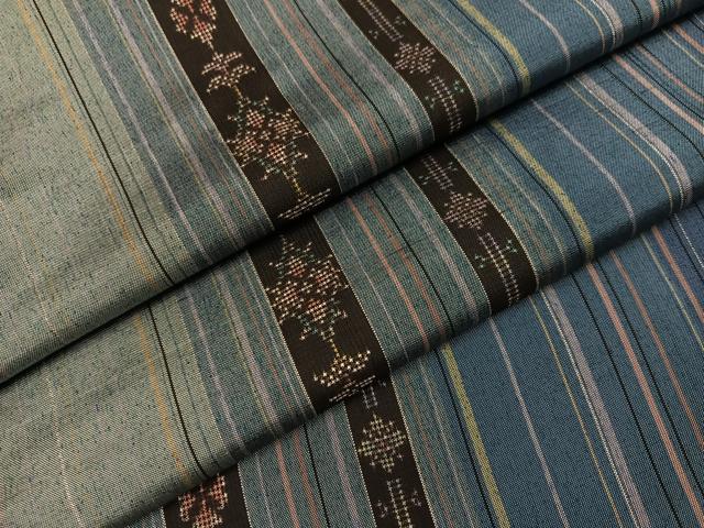 平和屋着物●本場大島紬　一元7マルキ　花間道　正絹　逸品　AABB8166ph