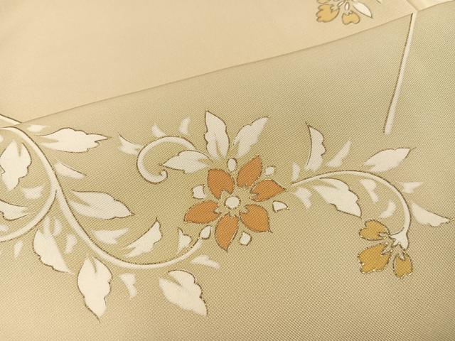 平和屋着物○創業460年・千總 訪問着 花唐草文 金彩 正絹