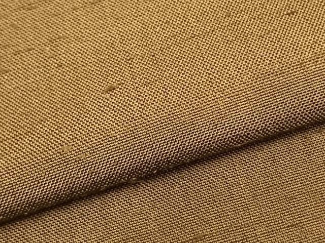 平和屋着物▽上質な紬　単衣　色無地　路考茶色　正絹　逸品　AABB2288fy_4