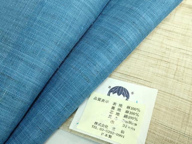 平和屋着物■極上　夏物　竺仙　両面　全通柄　京袋帯　麻　逸品　未使用　DZAB0684kh5_4
