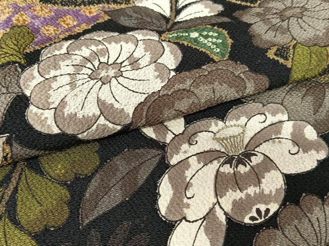 平和屋着物○訪問着 辻が花 飛鳥苑 金彩 鬼しぼ縮緬 正絹 逸品 AABB6366zg