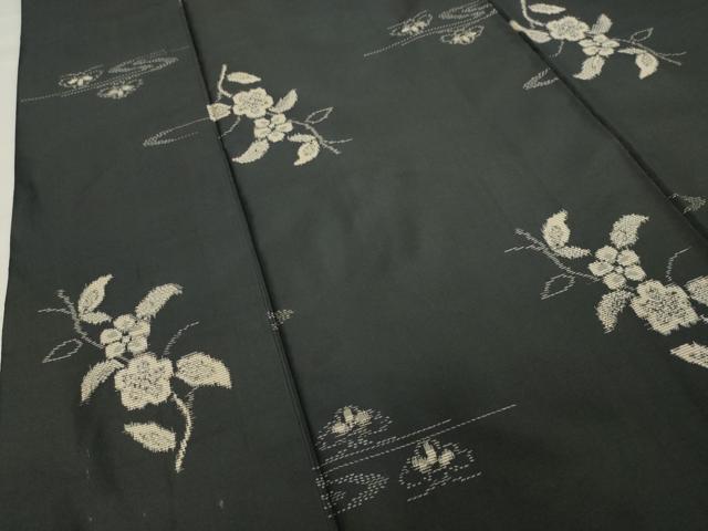 平和屋着物○本場村山大島紬 アンサンブル 流水枝花文 正絹 逸品