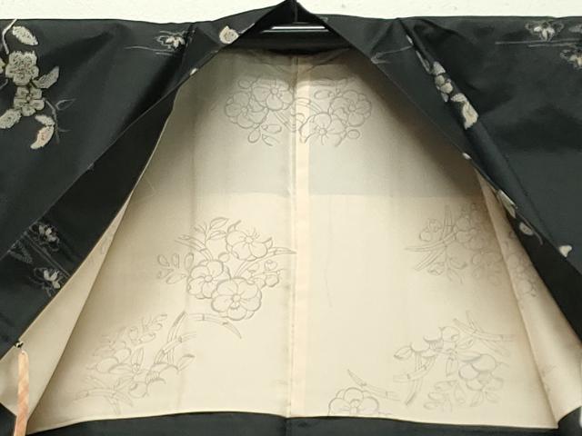 平和屋着物○本場村山大島紬 アンサンブル 流水枝花文 正絹 逸品