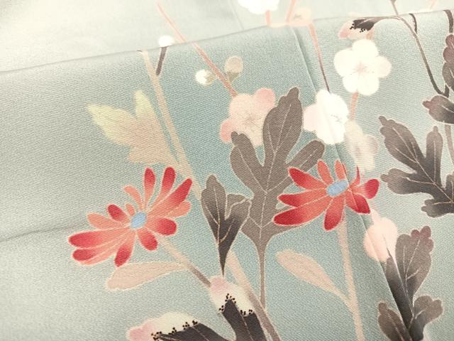 平和屋着物○本加賀友禅作家 和泉衛知 訪問着 枝花文