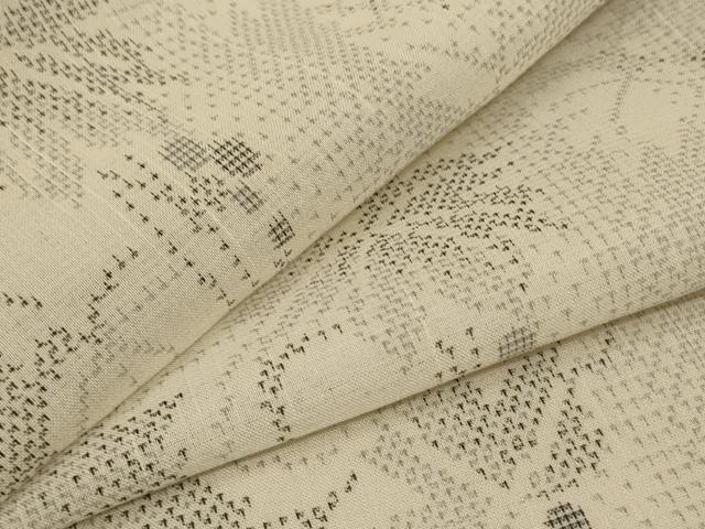 平和屋着物＊夏物　本場大島紬　夏大島　蔦の葉間道　正絹　逸品　未使用　AABC1869jd