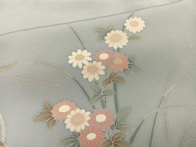 平和屋着物○訪問着 枝花文 暈し染め 金銀彩 正絹 逸品 AABC1781phの