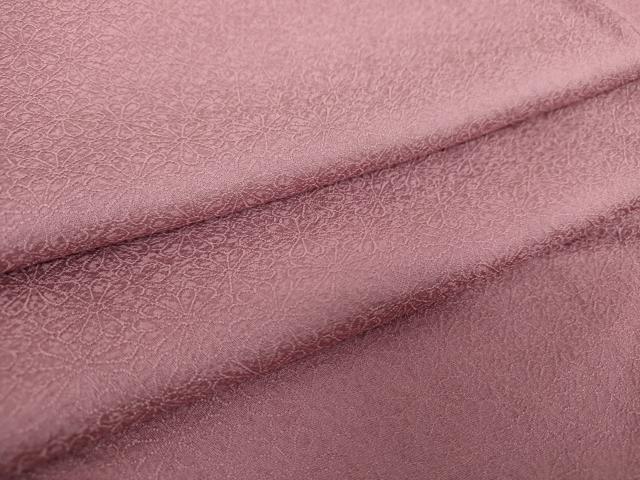 平和屋着物●上質な色無地　菊地紋　長春色　正絹　逸品　未使用　DAAY1394ps