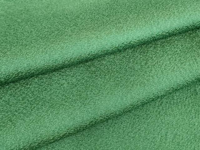 平和屋着物●上質な色無地　木賊色　正絹　逸品　DAAX3810az